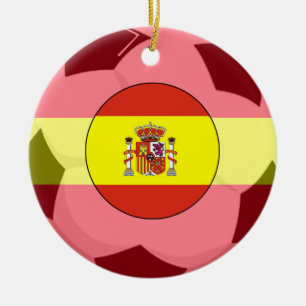 Spanien Fußballfandeur 2010 Weltmeisterschaft Cha Keramikornament
