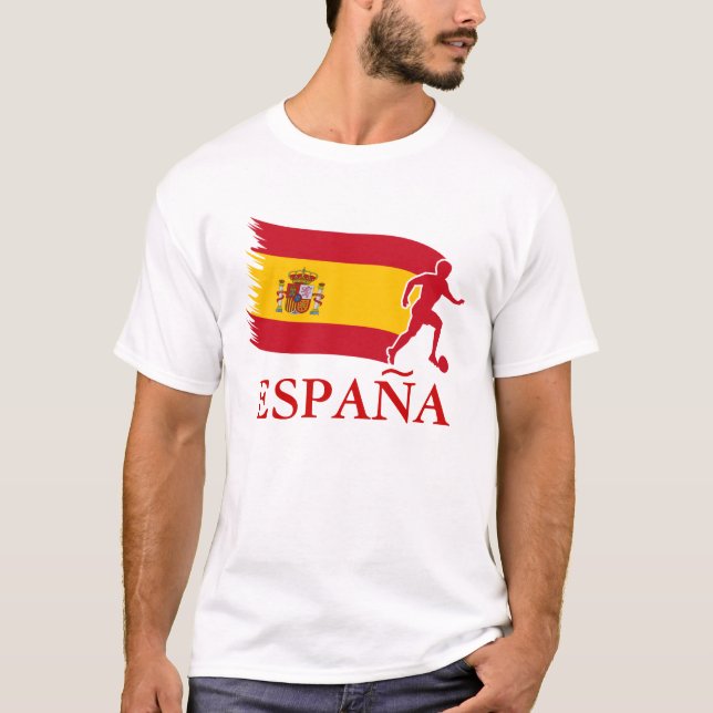 Spanien - Fußballflagge T-Shirt (Vorderseite)