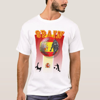 Spanien-Fußballspieler Futbol T-Shirt 2014