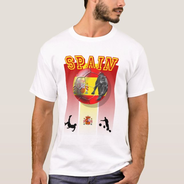 Spanien-Fußballspieler Futbol T-Shirt 2014 (Vorderseite)