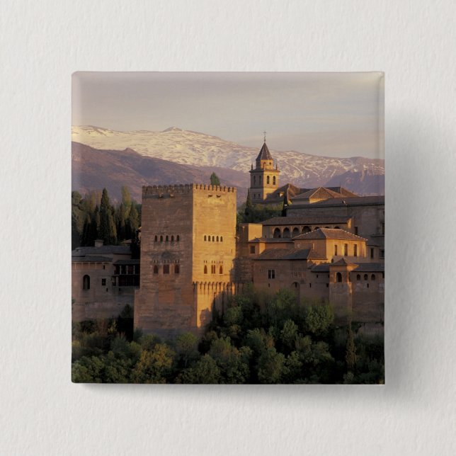 Spanien, Granada, Andalusien Die Alhambra, Button (Vorderseite)