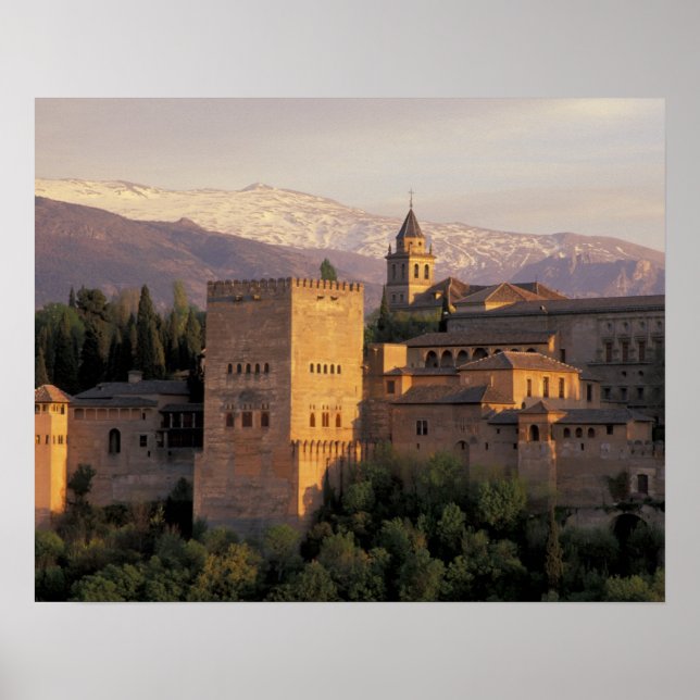 Spanien, Granada, Andalusien Die Alhambra, Poster (Vorne)