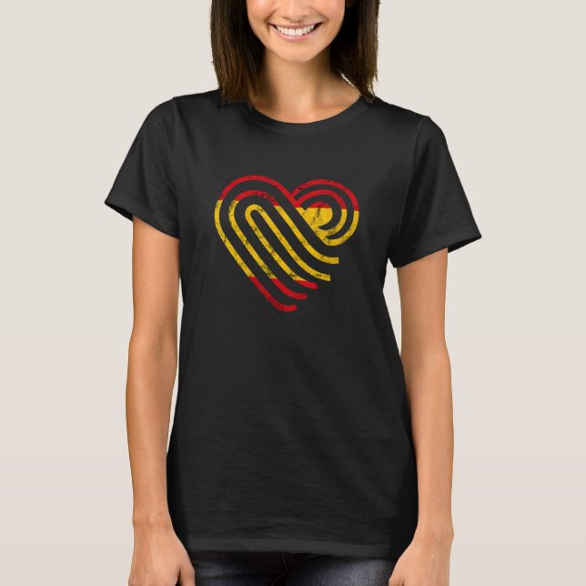 Spanien Herzliche Liebe Spanischer Prix Spanische  T-Shirt (Vorderseite)