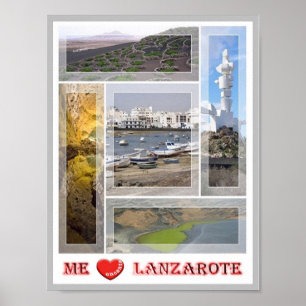 Spanien - Kanarische Inseln - Lanzarote - I Liebe Poster