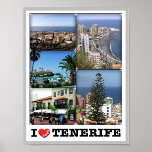 Spanien - Kanarische Inseln - Teneriffa - I Liebe  Poster