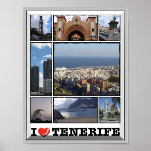 Spanien - Kanarische Inseln - Teneriffa - I Liebe  Poster