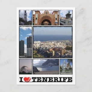 Spanien - Kanarische Inseln - Teneriffa - I Liebe  Postkarte