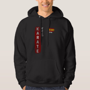 Spanien Karate spanische Flagge Kyokushinkai Dojo Hoodie