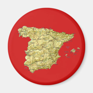 Spanien-Karten-Magnet Magnet