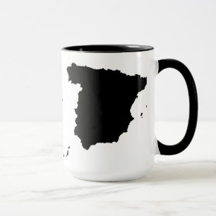 Spanien-Karten-Tasse Tasse
