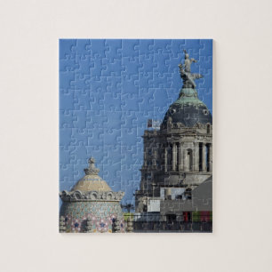 Spanien, Katalonien, Barcelona. Barcelona Dach 2 Puzzle