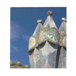 Spanien, Katalonien, Barcelona. Casa Batllo (1906) Notizblock
