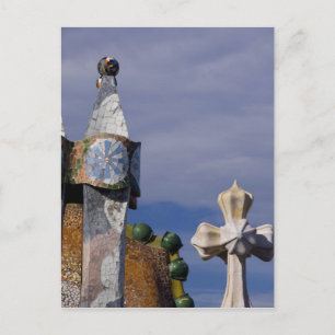 Spanien, Katalonien, Barcelona. Casa Batllo (1906) Postkarte