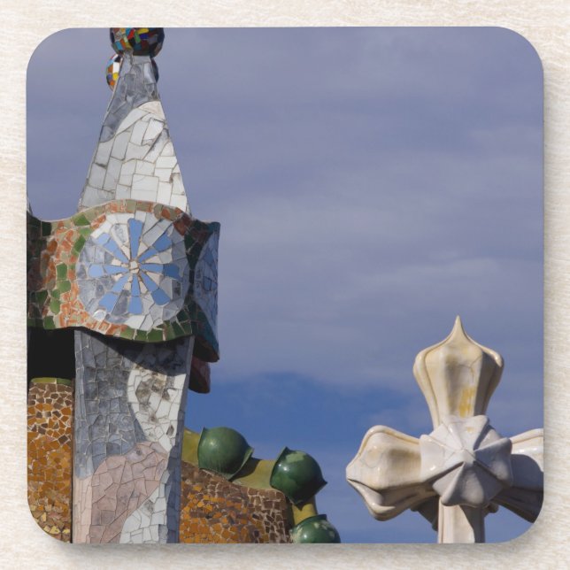 Spanien, Katalonien, Barcelona. Casa Batllo (1906) Untersetzer (Vorderseite)