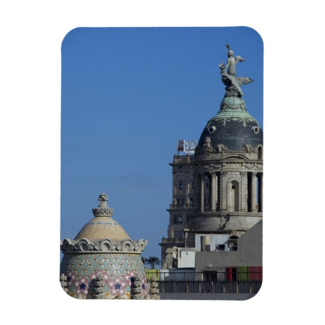 Spanien, Katalonien, Barcelona. Dachterrasse Barce Magnet (Vertikal)
