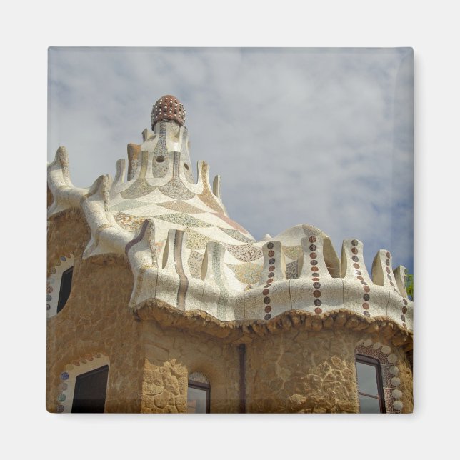 Spanien, Katalonien, Barcelona. Park Guell, 2 Magnet (Vorne)