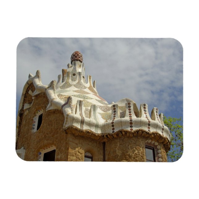 Spanien, Katalonien, Barcelona. Park Guell, 2 Magnet (Horizontal)