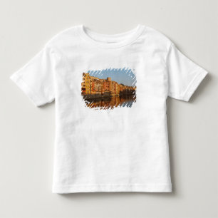 Spanien. Katalonien. Gerona. Häuser auf dem Onya Kleinkind T-shirt