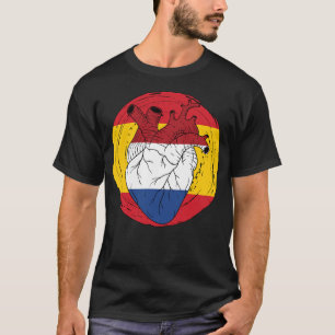 Spanien Koningsdag Niederlande Herz T-Shirt