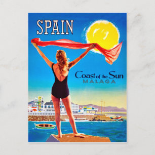Spanien, Küste der Sonne Malaga Postkarte