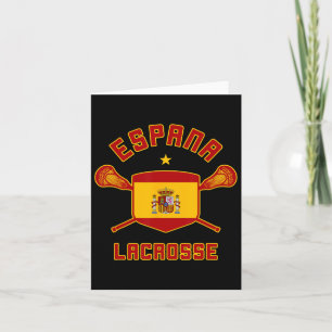 Spanien Lacrosse Spanische Flagge Espana Lax T-Shi Karte