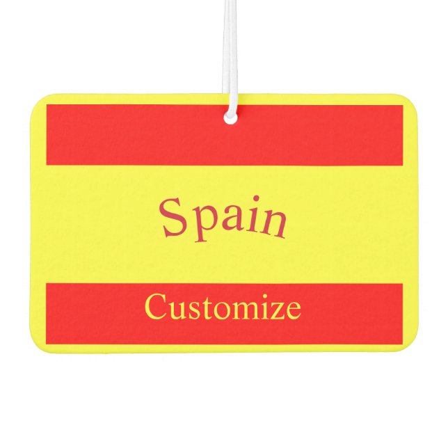 Spanien Landesflagge Thunder_Cove Autolufterfrischer (Vorderseite)