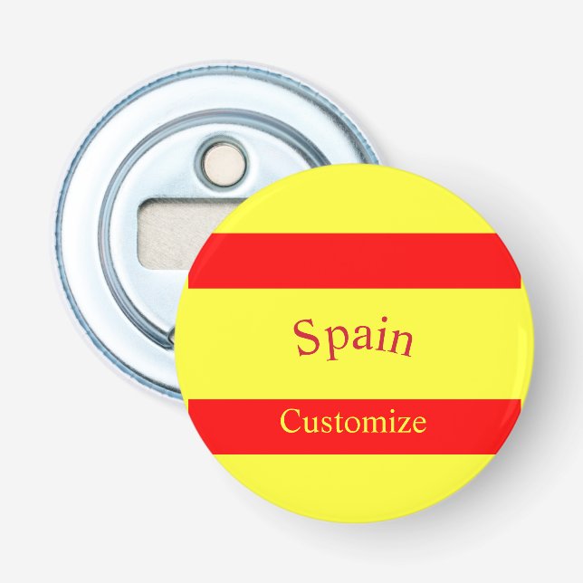 Spanien Landesflagge Thunder_Cove Flaschenöffner (Vorderseite)