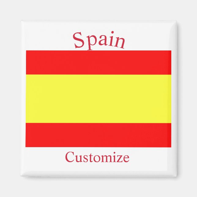 Spanien Landesflagge Thunder_Cove Magnet (Vorne)