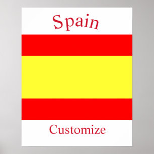Spanien Landesflagge Thunder_Cove Poster