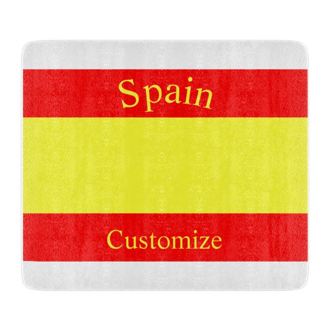 Spanien Landesflagge Thunder_Cove Schneidebrett (Vorderseite)