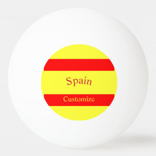 Spanien Landesflagge Thunder_Cove Tischtennisball