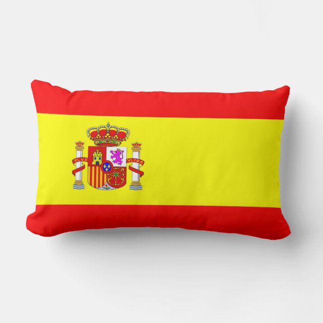 Spanien-Landesflaggekissen Lendenkissen (Vorderseite)