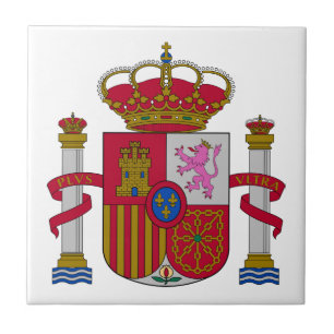 Spanien Landeswappen Symbol Emblem Flagge Fliese