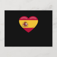 Spanien Liebe Herz Spanische Flagge Geschenkfächer