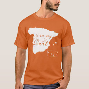 Spanien liegt in meinem Herzen, Karte T-Shirt