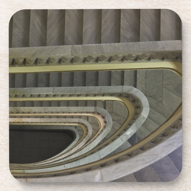 Spanien, Madrid, Circulo de Bellas Artes, Treppen Untersetzer (Vorderseite)