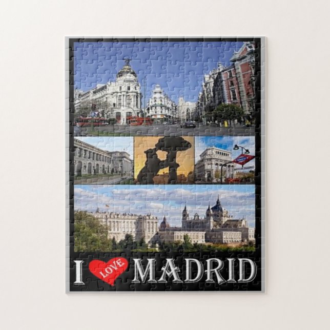 Spanien - Madrid - I Liebe - Puzzle (Vertikal)