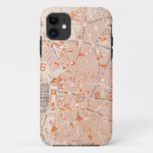 Spanien: Madrid-Karte, C1920 Case-Mate iPhone Hülle