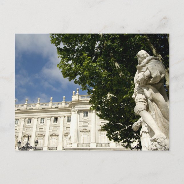 Spanien, Madrid. Königspalast. Postkarte (Vorderseite)