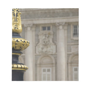 Spanien, Madrid. Königspalast, verzierte vergoldet Notizblock