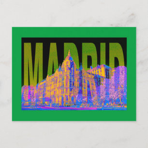 spanien madrid postkarte