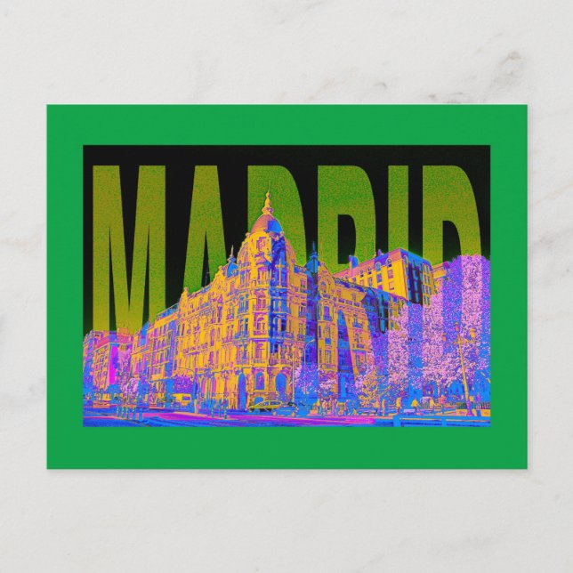 spanien madrid postkarte (Vorderseite)