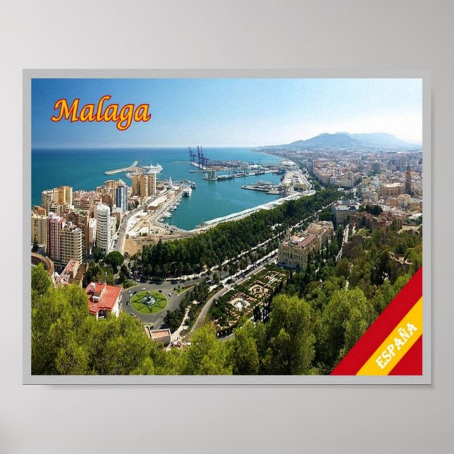 Spanien - Malaga - Poster (Vorne)