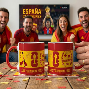 Spanien Meister 2026 Fußball Tasse mit individuell