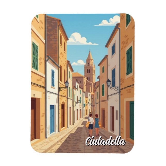 Spanien Menorca Ciutadella Postkarte Magnet (Vertikal)
