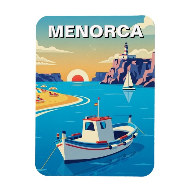 Spanien Menorca Postkarte Magnet (Vertikal)