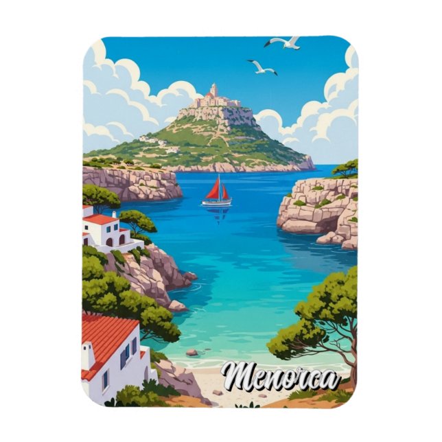 Spanien Menorca Postkarte Magnet (Vertikal)