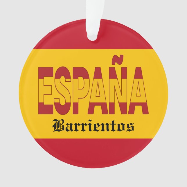 SPANIEN Monogramm - SEHEN SIE ZURÜCK! Ornament (Vorderseite)