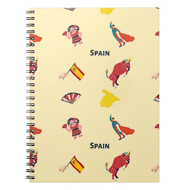 Spanien-Muster Notizblock (Vorderseite)
