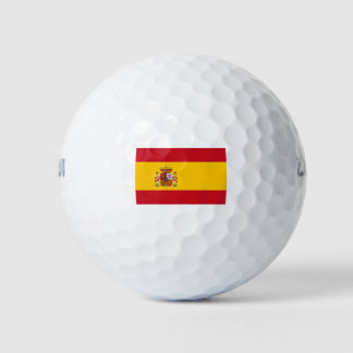 Spanien - Nationale Flagge - Derzeitiger Stand Golfball